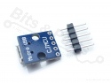 USB Plug Type-A female micro-USB to DIP adapter board